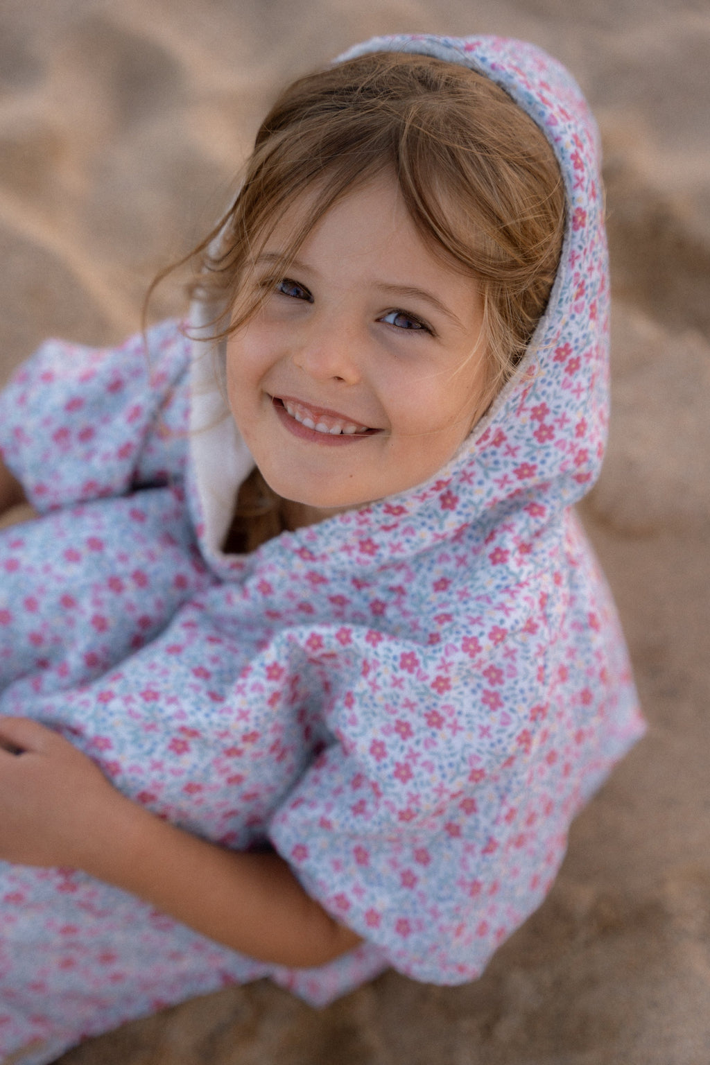 Little Dutch Badponcho 2-6Y Sunny Flowers Multi-Colour