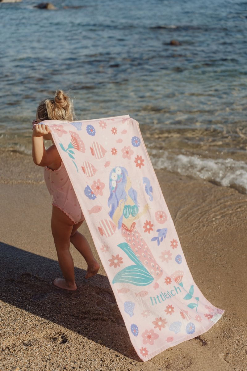 Little Dutch Strandhanddoek 60x120 | Dreamy Mermaid