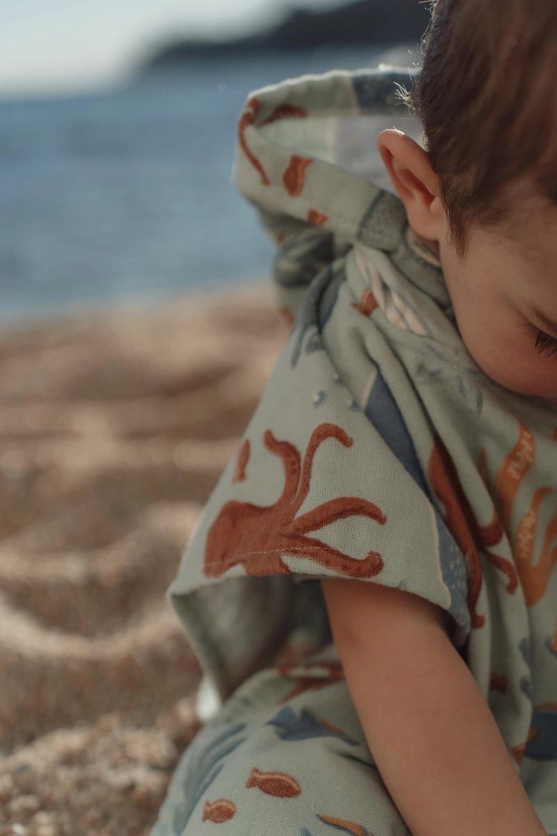 Little Dutch Strandponcho | Ocean World Multicolour