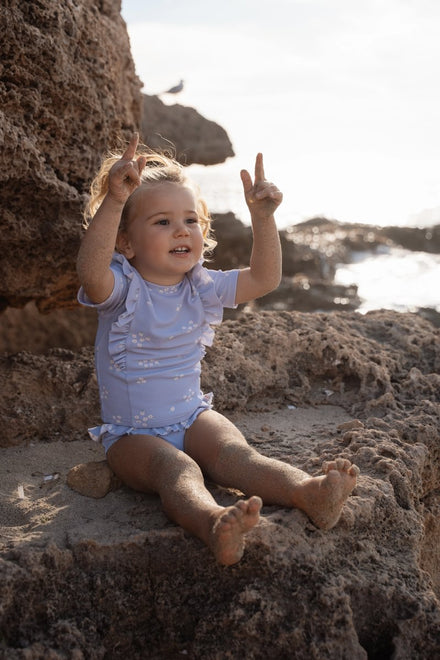 Little Dutch Set Zwemshirt Korte Mouwen En Broekje | Dreamy Lavender