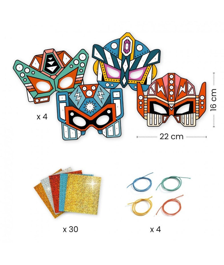 Djeco DIY Maskers | Super Robots
