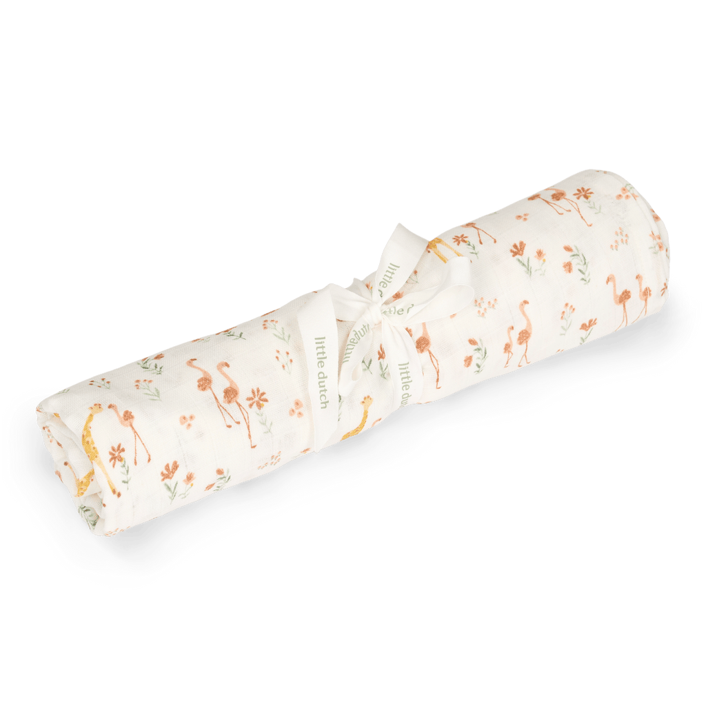Little Dutch Swaddle Hydrofiele Doek Blooming Safari, Meerkleurig