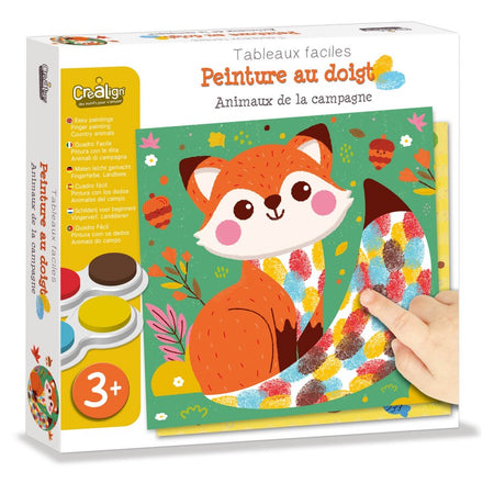 Créalign Easy Paintings Vingerverf Set | Animals