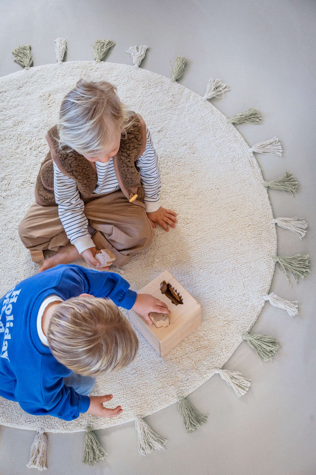 Tapis Petit Vloerkleed | Sara Natural/Green