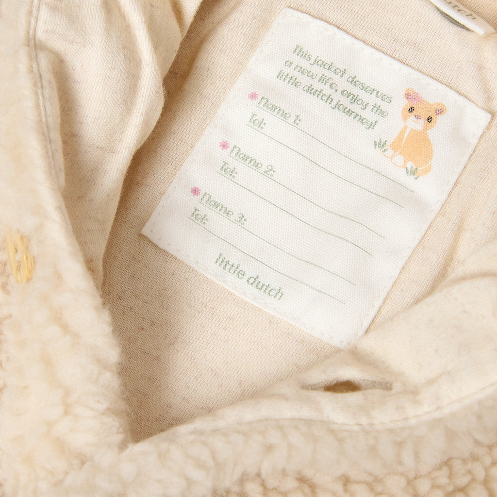 Little Dutch Teddy Vestje Sand Flowers | Sand