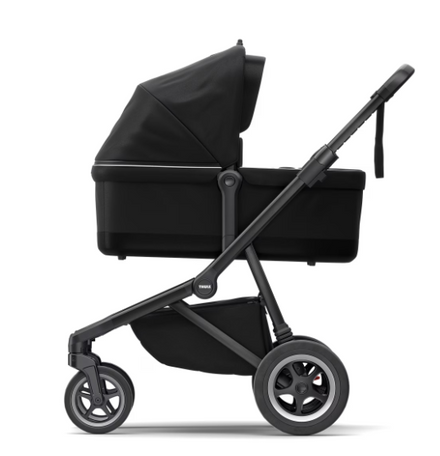 Thule Sleek Stadskinderwagen Met Reiswieg | Midnight Black On Black