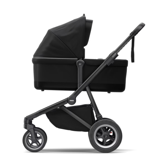 Thule Sleek Stadskinderwagen Met Reiswieg | Midnight Black On Black