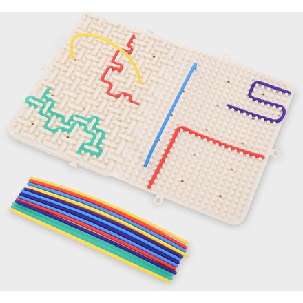 Silishapes activiteiten doolhof van Tickit, eerste kennismaking met STEM-spel bij De Gele Flamingo