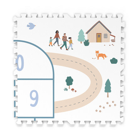 Play & Go EEVAA 2-In-1 Speeltapijt Puzzelmat & Opbergbox | Hinkelpad 120x180cm