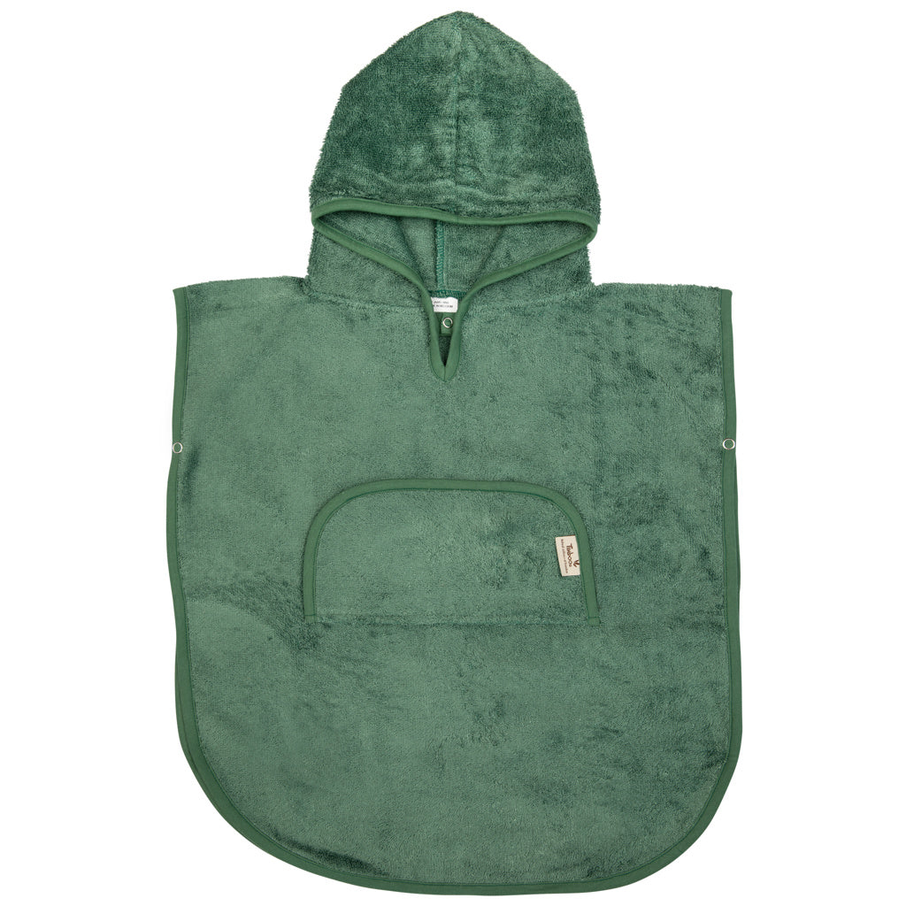 Timboo Poncho Met V-Hals Bamboo 2-4Y | Aspen Green