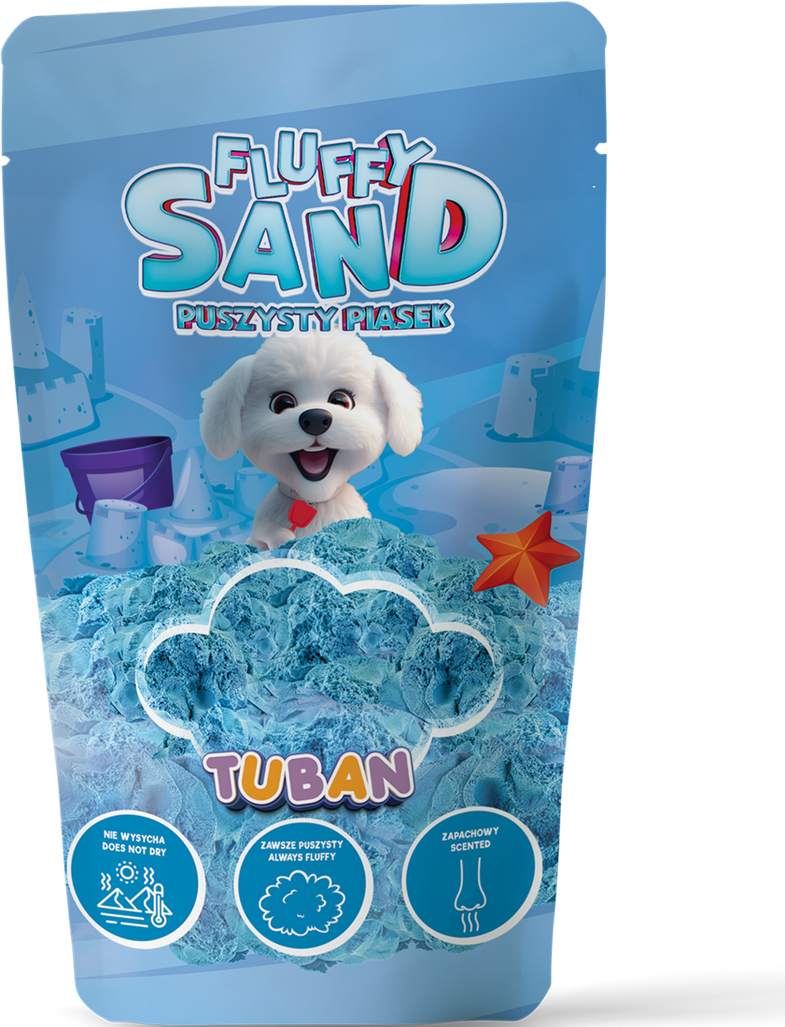 Tuban Kinetisch Zand Fluffy Sand Blue 90 g