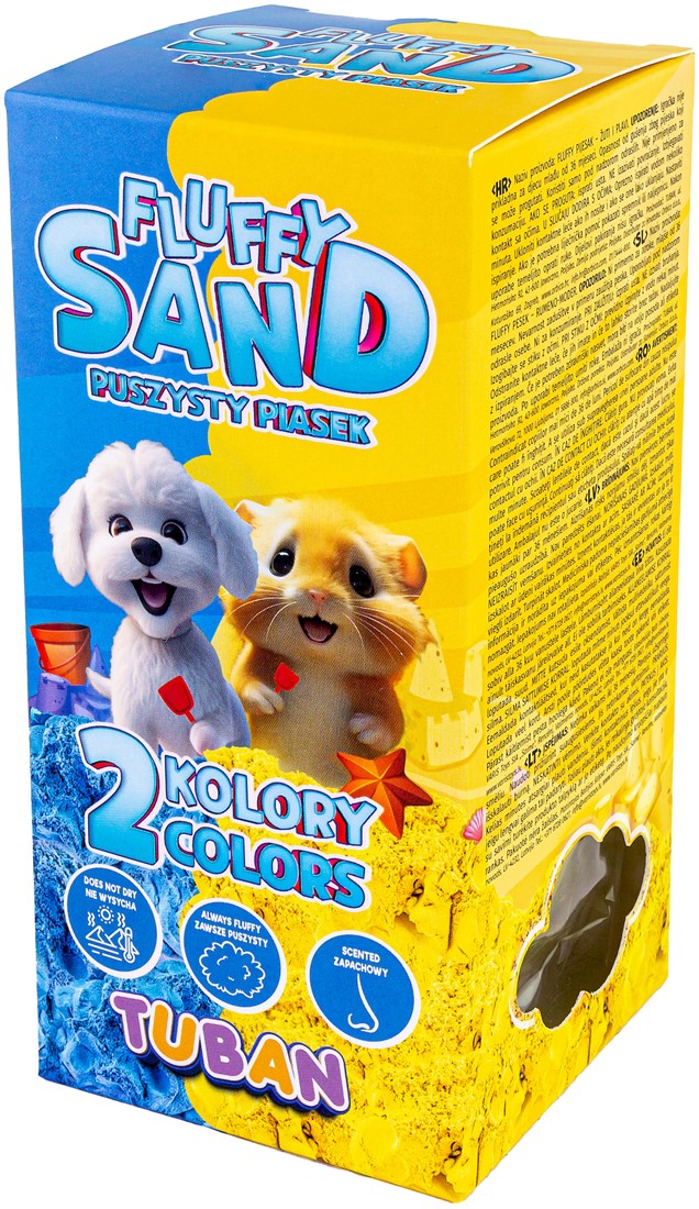 Tuban Kinetisch Zand Fluffy Sand | Blue & Yellow 2 x 70 g