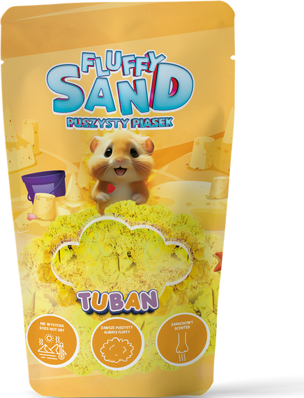 Tuban Kinetisch Zand Fluffy Sand Yellow 90 g