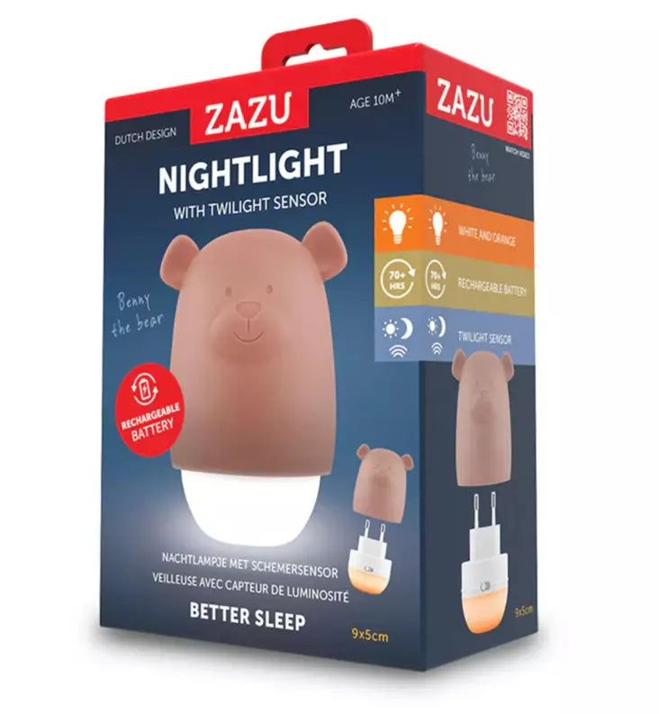 Zazu Nachtlampje Met Schemersensor Benny De Beer | Bruin