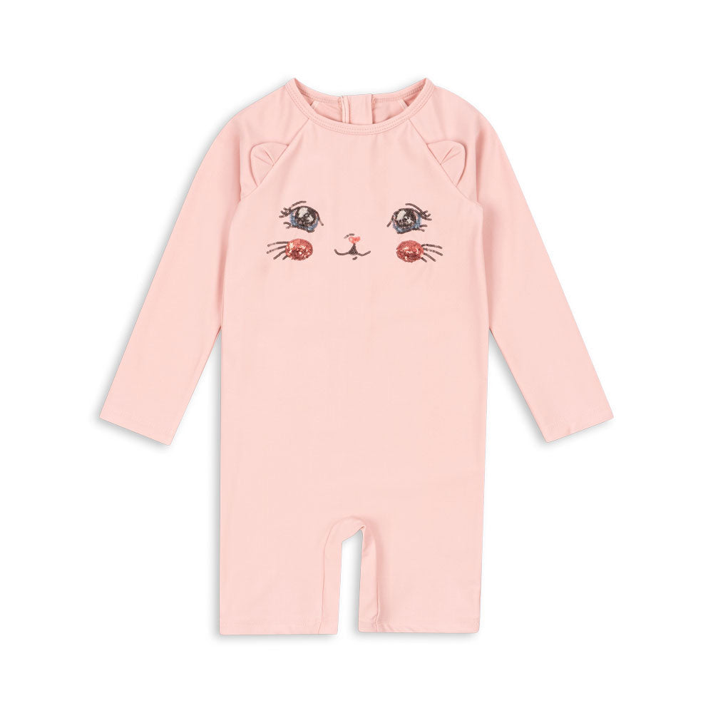 Konges Sløjd Zwem Onesie | Kitty Powder Pink