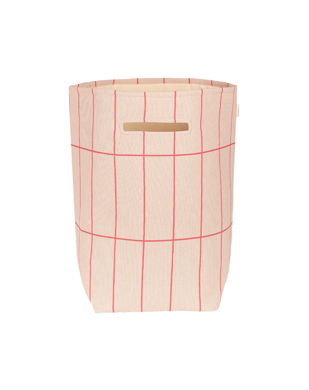 Nobodinoz Opbergmand Toybag 56x44x28cm | Pink Red Grid