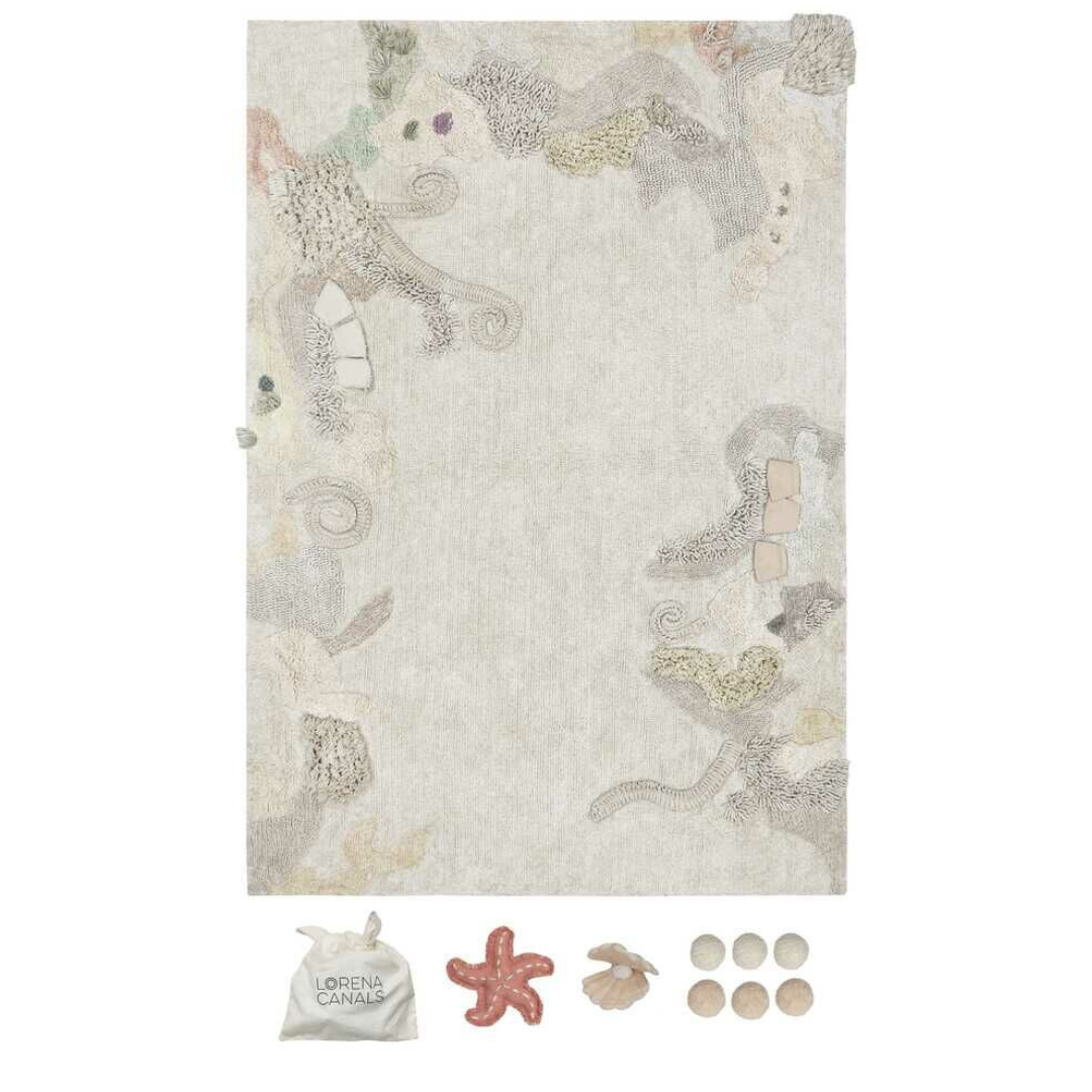 Lorena Canals Machinewasbaar Tapijt Rug 140x200cm | Seabed