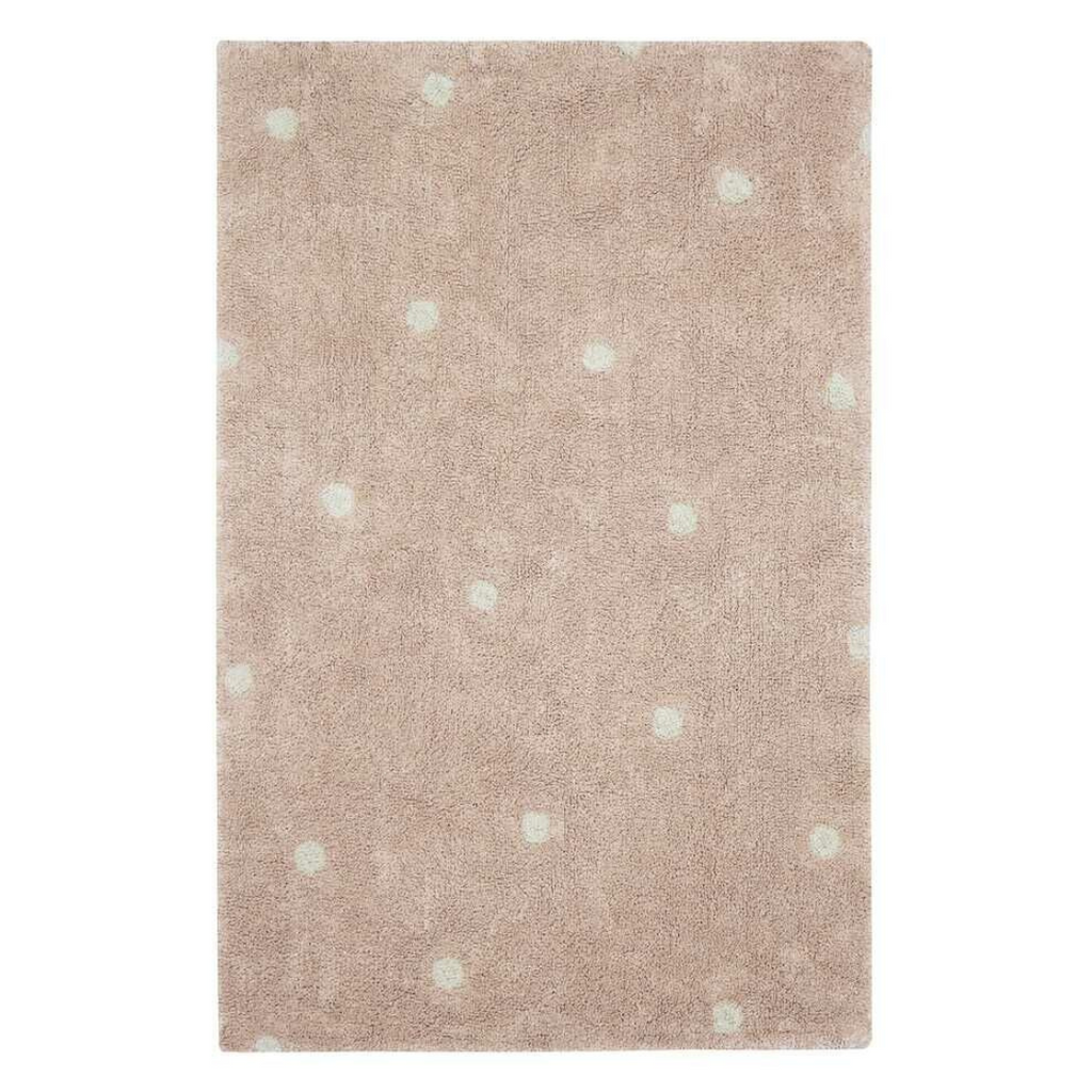 Lorena Canals Machinewasbaar Tapijt Rug 100x150cm | Mini Dot Rose