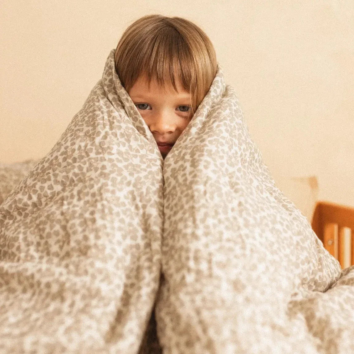 * Nobodinoz Wabi Sabi Waste Eenpersoons Dekbedovertrek 150x200cm | Light Green Yumiko*