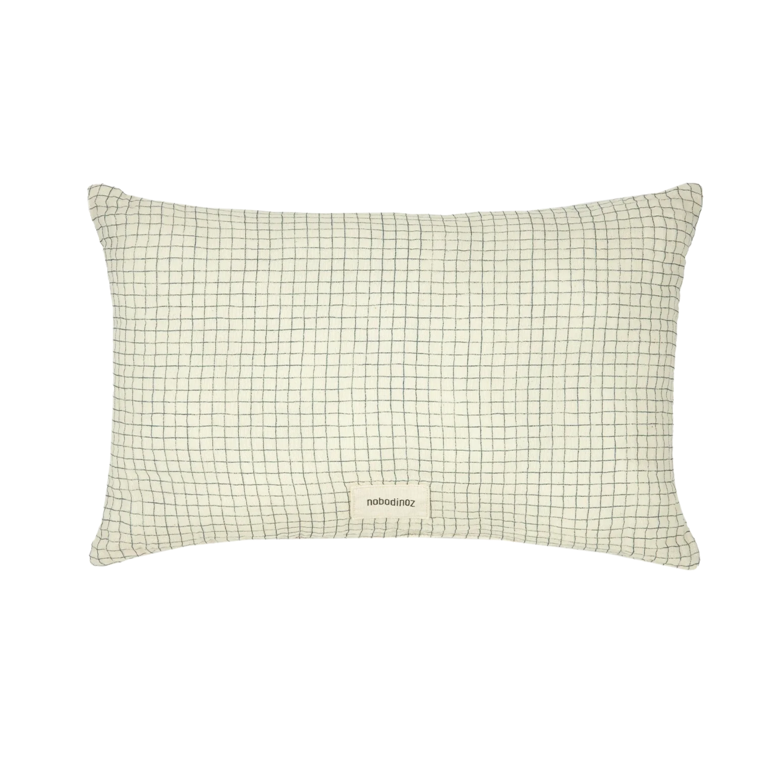 * Nobodinoz Wabi Sabi Rechthoekig Kussen 35x23cm | Blue Grid*