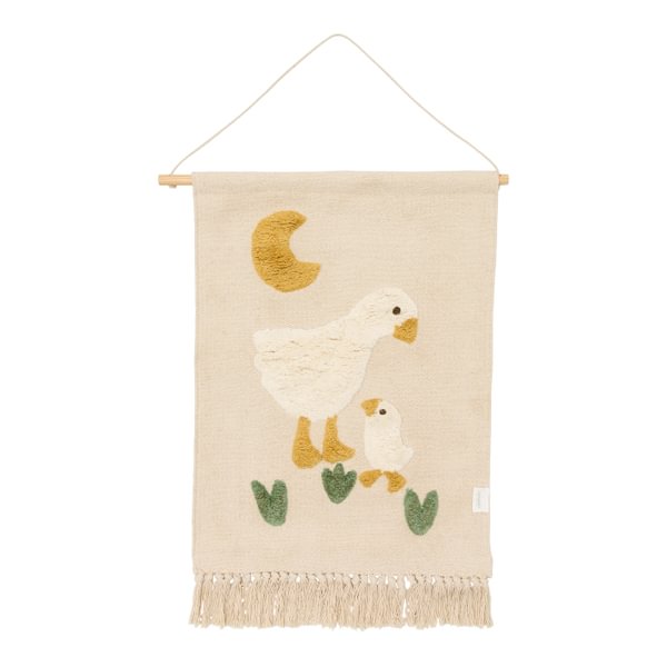 Little Dutch Wandtapijt Little Goose | Wit