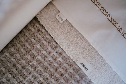 Koeka Wiegdeken Wafel/Teddy Oslo 100x75 | Crumble