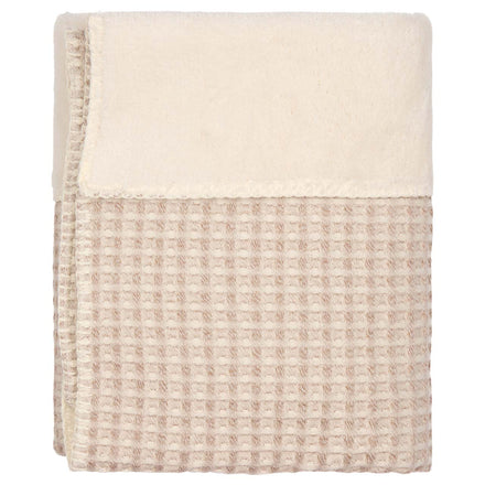 Koeka Wiegdeken Wafel/Teddy Oslo 100x75 | Crumble