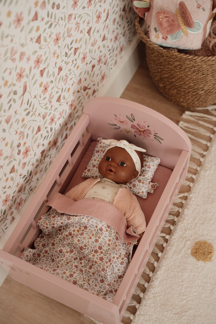 Little Dutch Houten Poppenbed | Roze