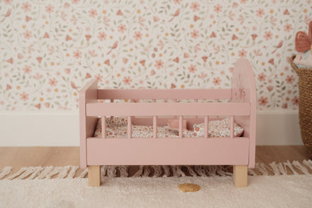 Little Dutch Houten Poppenbed | Roze