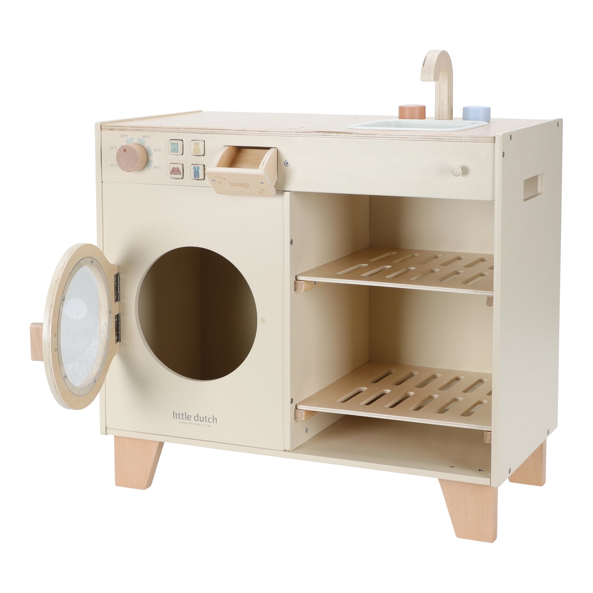 * Little Dutch Houten Wasmachine