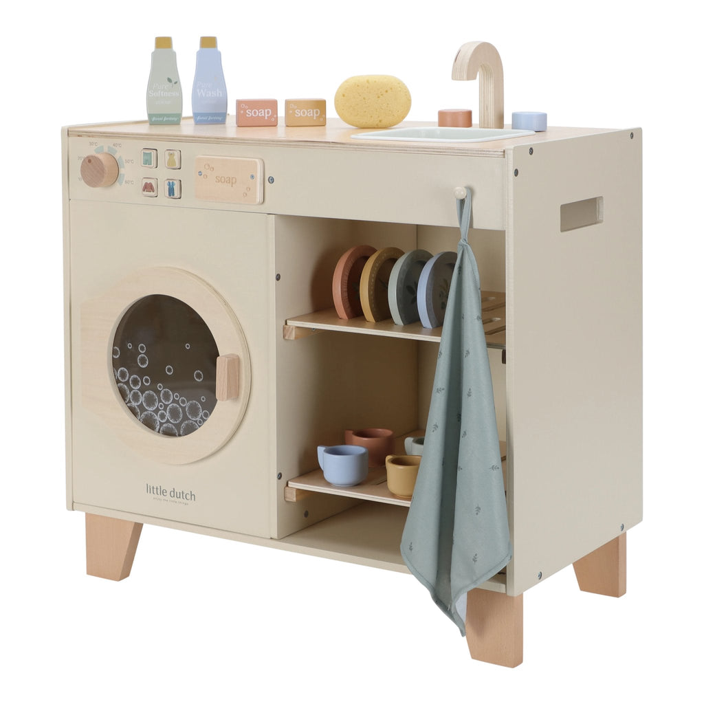 * Little Dutch Houten Wasmachine