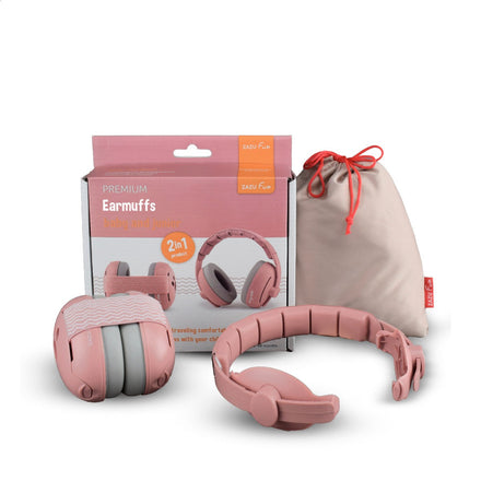 Zazu Gehoorbescherming Baby & Junior 2 in 1 | Pink
