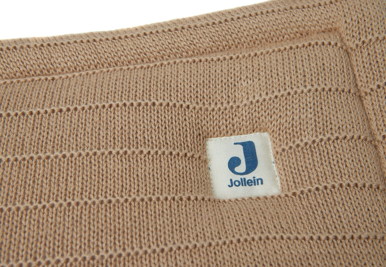 Jollein Box/bedomrander 35x180cm | Pure Knit Biscuit