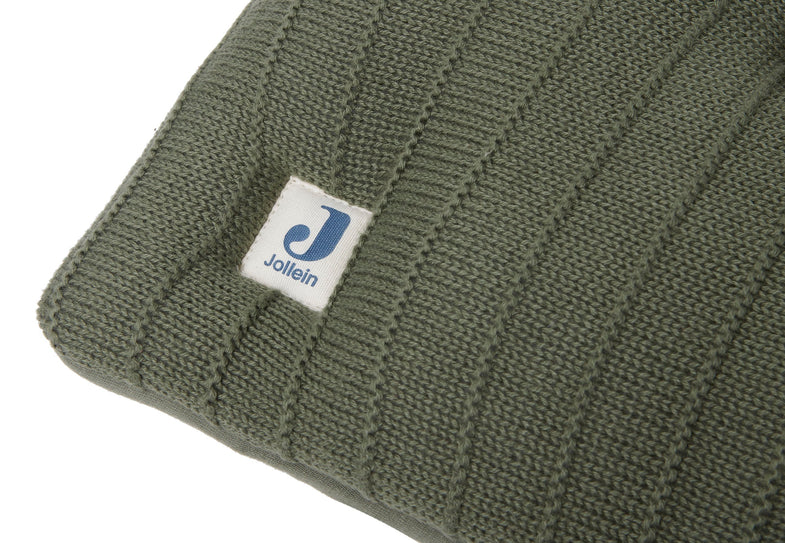 Jollein Boxkleed 75x95cm | Pure Knit Leaf Green *