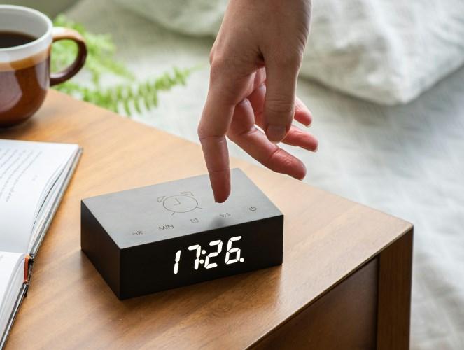 Gingko Flip Click Clock | Black*