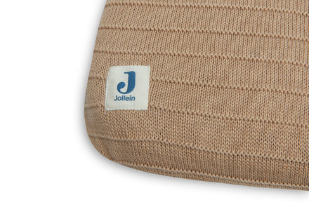 * Jollein Waskussenhoes 75x85cm | Pure Knit Biscuit