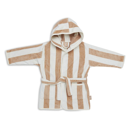 ZZZ Jollein Badjas 3-4 jaar | Stripe Terry Biscuit *