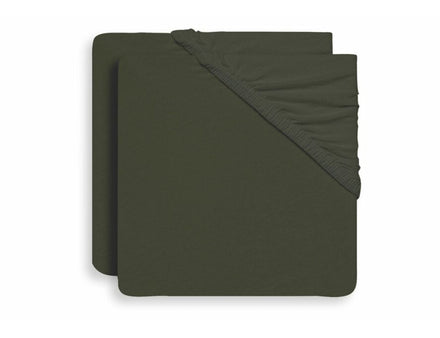 ZZZ Jollein Hoeslaken Jersey 60x120cm (1 stuk) | Leaf Green