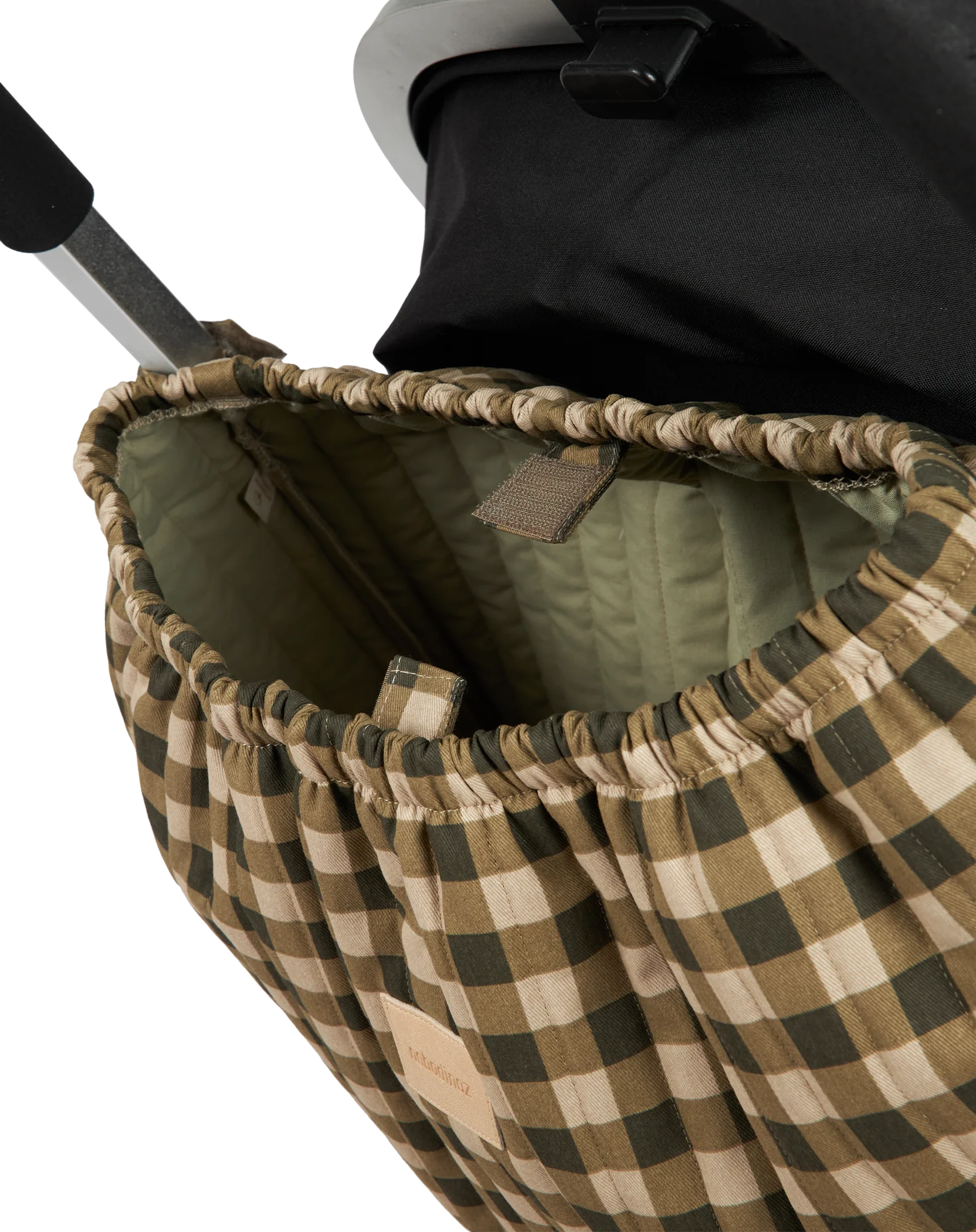 * Nobodinoz Waterproof Buggy Organizer | Green Checks
