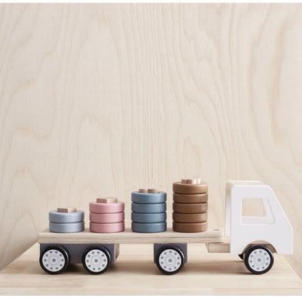 * Kid's concept Houten Vrachtwagen met Ringen Aiden