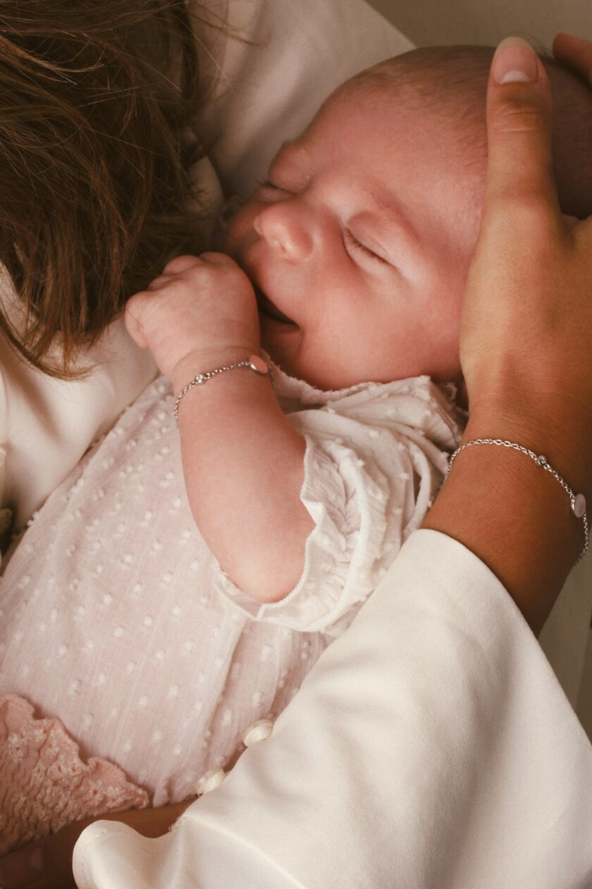 Galore Gepersonaliseerde Armband Circle & Diamond | Zilver Baby