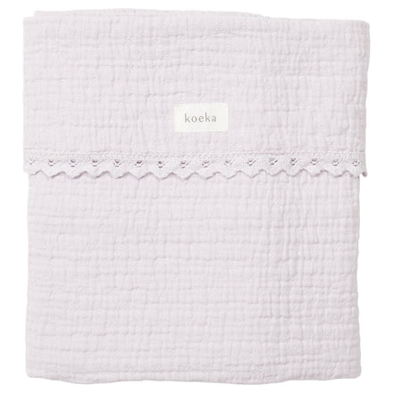 zzz  Koeka Wiegdeken 75x100cm Elba Lace Milky