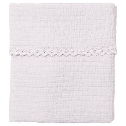 zzz  Koeka Wiegdeken 75x100cm Elba Lace Milky