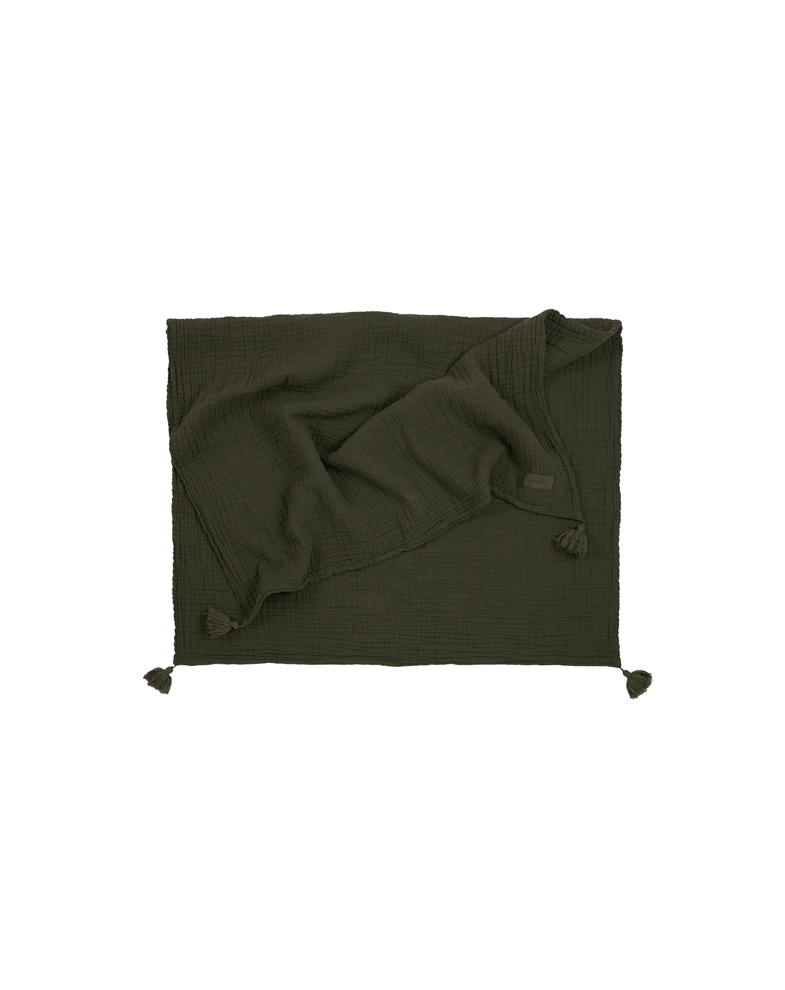 * Nobodinoz Dekentje 100x65cm Wabi-Sabi Muslin Deken | Vetiver