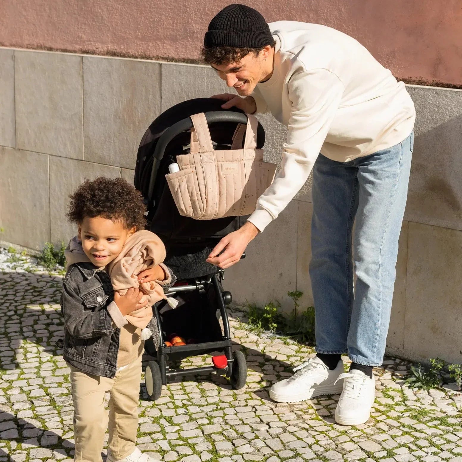 * Nobodinoz Buggy Organizer Stroller Bag | Willow Dune