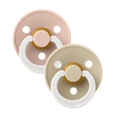 Bibs Fopspeen 0+M Maat 1 | Glow In The Dark Blush / Vanilla