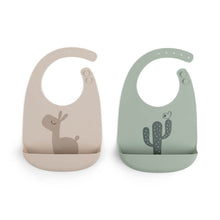 Done By Deer Set 2 Slabben Silicone | Lalee Sand/ Green