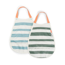 Done By Deer Set 2 Waterproof slabben | Stripes Blue / Green