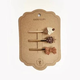 Mrs. Ertha Haarklemmetjes Set 3 | Icecream Strawberry Bow