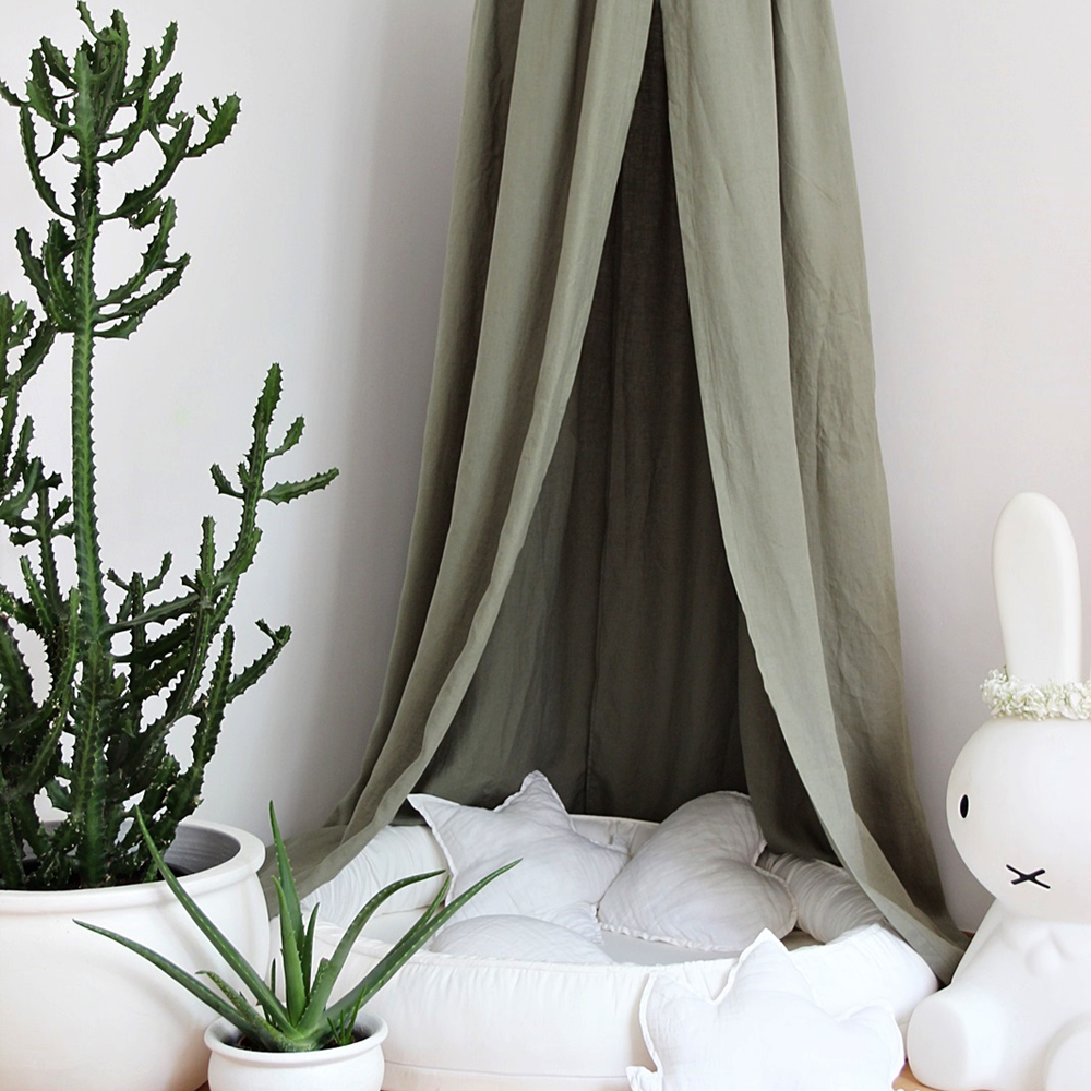 Cotton & Sweets Klamboo 235cm Linnen Olive